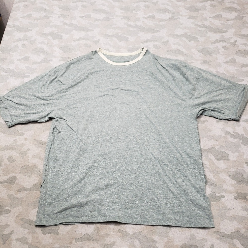 Free People Top Womens‎ Medium Green Short Sleeve Ringer